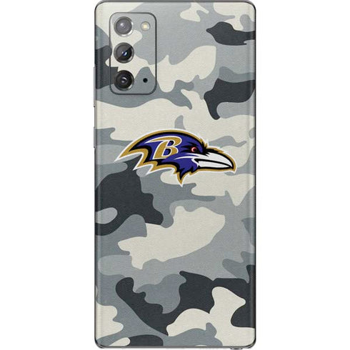 NFL Baltimore Ravens Camo Galaxy Note20 5G Skin